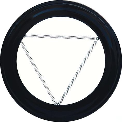 WOLFPACK LINEA PROFESIONAL plafón embellecedor de color negro para estufa 200 mm.