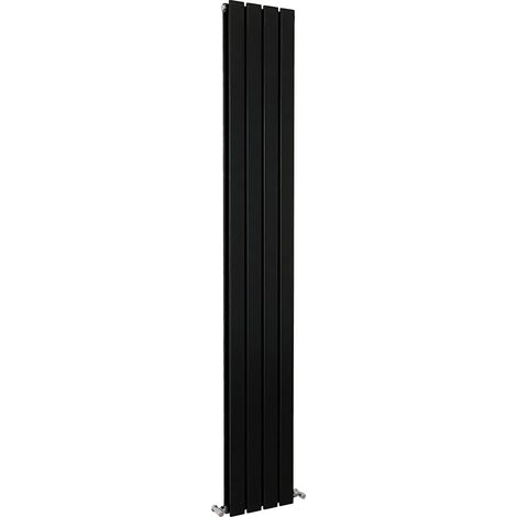SKY Bathroom Flat Panel Radiator Vertical 1800x272mm Double Black