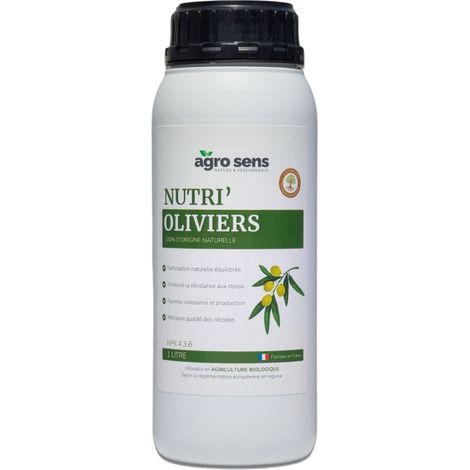 Nutri Oliviers - Engrais liquide pour oliviers - 1 litre (500 litres de préparation)