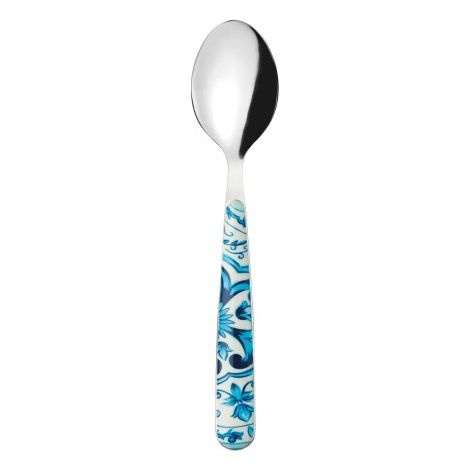 Cucchiaio in acciaio inox e acrilico blu (1/2)