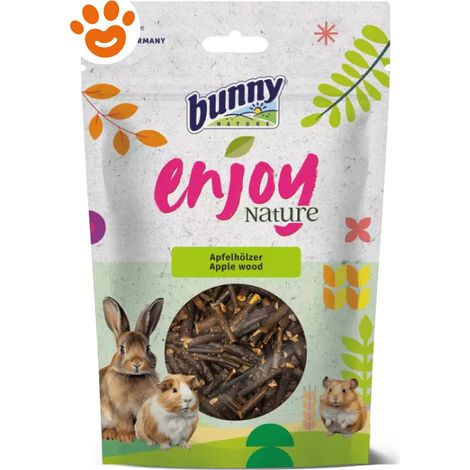 Bunny Nature Display Enjoy per Conigli Nani con Legno di Melo - Confezione 100 Gr -