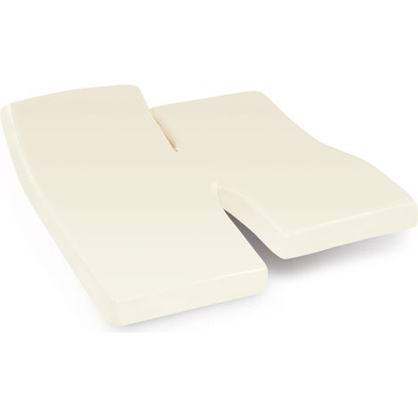 Drap housse relaxation uni coton ALTO - TPR Tête et pied relevable 2x90x190 cm (1/5)