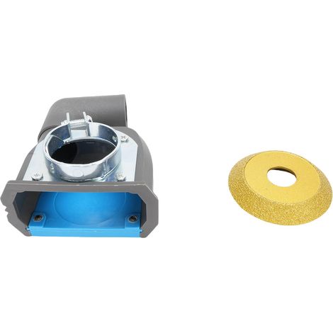 Accessoire d'aspiration des poussières pour meuleuse d'angle 100/115 mm, avec disque de 9 mm et couvercle anti-poussière PA66 et disque de 20 mm. (1/5)