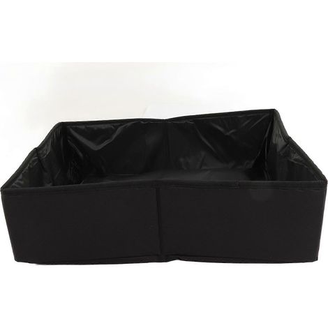 Litière portable imperméable en tissu pour chat, bac pliable pour voyage extérieur, caisse toilette pratique et légère (1/5)