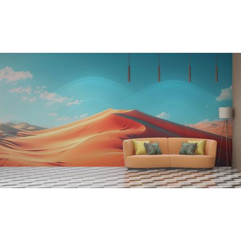 Papier peint déserts - grandes dunes orange - 150 x 250 cm (1/2)