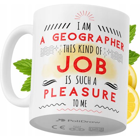 Lustige Tasse für Geographen – Kaffee- oder Teetasse mit witzigem Textdesign – ideal für Geburtstage, Namenstage, Feiertage und besondere Anlässe. Hochwertige Tasse für Zuhause, Büro und Arbeit. Farbe