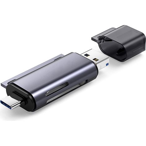 Lecteur de cartes USB 3.0 Micro B, SD et TF haute vitesse 5 en 1 Mini OTG (1/4)