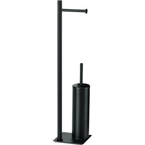 Sapho Gedy Trilly - Toilettenpapierhalter und WC-Bürste, schwarz matt TR3214