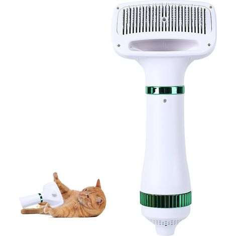 Sèche-cheveux/peigne 2 en 1 pour animaux, portable, 3 réglages de température, multifonctionnel - 220 V (1/5)
