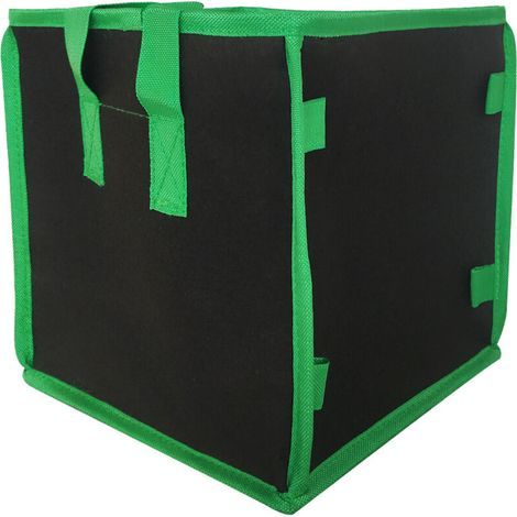 Sacs de culture carrés, pots de fleurs robustes en tissu non tissé épais pour le jardinage intérieur et extérieur, réutilisables et écologiques. (1/5)