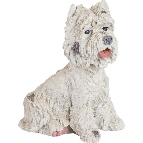 Westie Hundefigur Beige Harz 26X17X31 Cm (1/5)