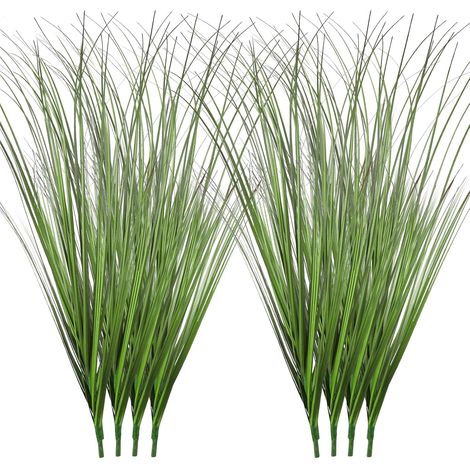 Lot de 12 paquets de plantes artificielles de 50 cm - Herbe artificielle résistante aux intempéries - Résistante aux UV - Pour l'extérieur, la maison, le jardin, le bureau (1/5)