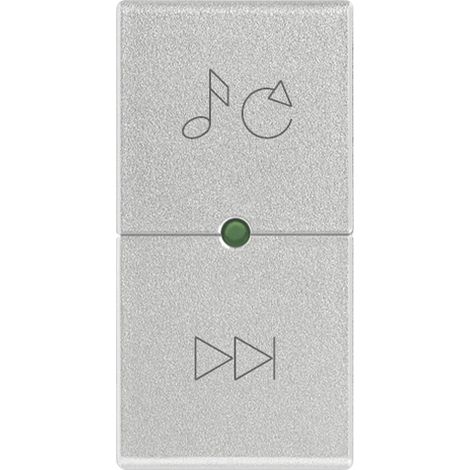 VIMAR - R14531.23.SL Tasto 1M cambio sorgente/traccia Silver