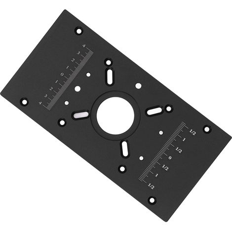 Nouvelle table de fraisage inversée M8 en alliage d'aluminium pour le travail du bois, avec base élévatrice en bakélite et plateau en bakélite noir. (1/5)