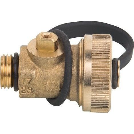 TA Robinet sphérique de remplissage et de vidange pour TA-Multi, Raccord de tuyau 3/4", 0615-00.100