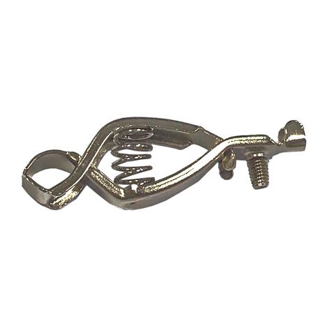 Pince crocodile, 10A, Argent, 12.5mm RS PRO ( Prix pour Paquet de 10 )