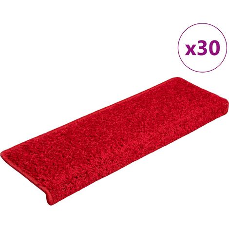 Stufenmatten 30 Stk. 65x21x4 cm Rot Rechteckiger Rand
