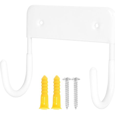Support Mural Porteplanche à Repasser en Fer Blanc, Crochet Suspendu Robuste pour Étagère de Rangement Compacte pour Accessoires de Repassage (1/5)