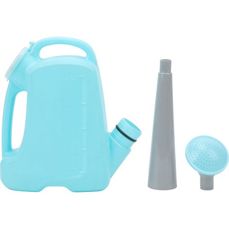 Arrosoir long à grande bouche 2,5L bleu ciel, capacité large pour jardinage, bouilloire d'arrosage de plantes, fournitures de jardin (1/5)