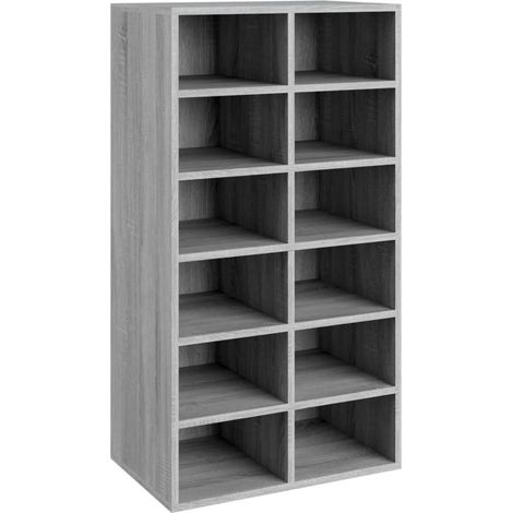 Maison Exclusive - Scarpiera Grigio Sonoma 54x34x100,5 cm in Legno Multistrato