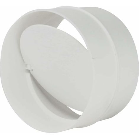 100mm Non Retour Tuyau Lien PVC Blanc Rond Grille, (1/5)