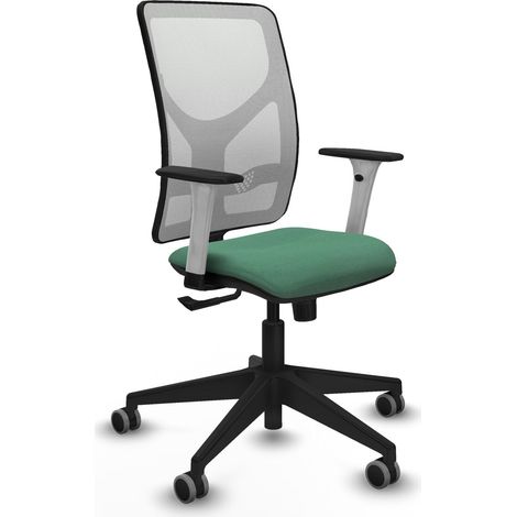 Chaise de bureau piqueras y crespo Motilla blanc mousse 65 mm roues (1/2)