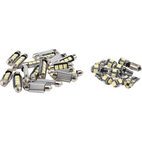 27Pcs White In-Car Led Light Kit For - E-Class 2002-2008
