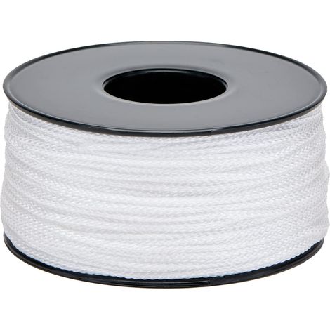 Corde Tressée Polypropylène PP Blanc Bobine Ø 1.5mm 100 m (1/5)