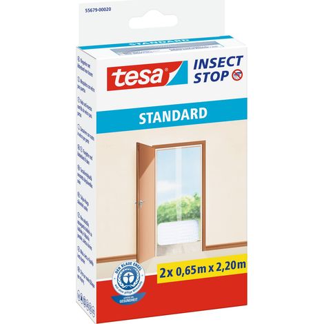 Tesa TE55679-00020-03 Insect Stop Zanzariere Attacca e Stacca Standard per Porte, Bianco, 0.65 x 2.2M (1/5)