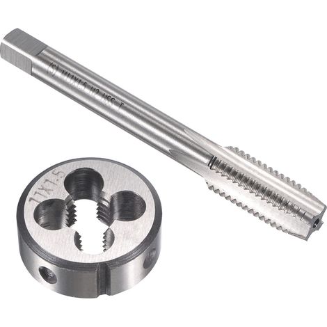 M11 x 1.5mm Métrique Ensemble à Fileter HSS Machine Filetage Vis Robinet avec Alliage Outil Acier Rond Filetage Matrice (1/5)