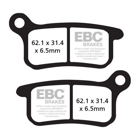 EBC FA357TT Bremsbeläge (Satz für 1 Bremsscheibe)