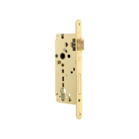 SACAR - SERRATURA PER PORTE CON FORO 35MM - CILINDRO DA INFILARE 22MM - LUNGHEZZA 210MM - ACCIAIO OTTONATO