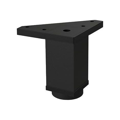 HERRAJES ALK pata aluminio modelo laos acabado negro altura h80 (caja 4)
