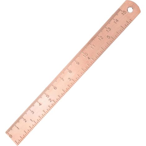 Règle en cuivre, de précision, outil mesure pour étudiants (1/5)