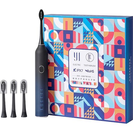 (1 pièce) Brosse à dents sonique, brosse à dents électrique avec 5 modes de nettoyage, brosse à dents électrique rechargeable, étanche IPX7 (1/5)
