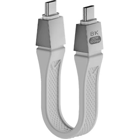 Weißes USB 4.0 80 Gbit/s Gen4 USB-C auf 16K eGPU-Kabel (1/5)