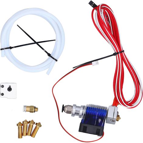 Kit d'extrudeur de Holend Kit 3D Imprimante à distance Extrudeur Print Head Accessoires avec bloc de chauffage PTFE TUBE (1/5)