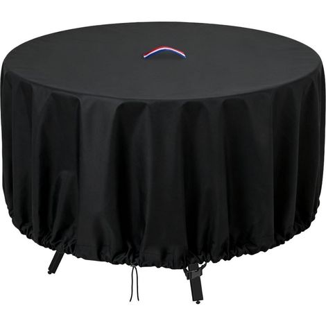 Housse de table ronde 72x75cm, 500D Oxford, imperméable, coupe-vent, avec cordon de serrage