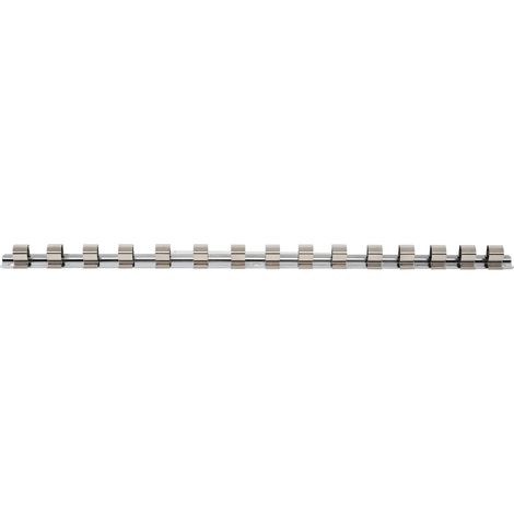 BGS Aufsteckschiene mit 15 Clips 12,5 mm (1/3)