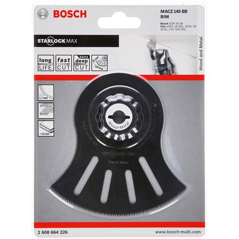 Bosch Professional Lama segmentata Starlock MACZ 145 BB (per legno, accessorio per utensile multifunzione) (1/4)