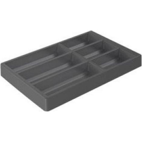 Range-couverts OrgaTray 470 - plastique - finition anthracite - L326 x P474 mm - pour largeur tiroir à partir de 450 mm - HETTICH (1/3)