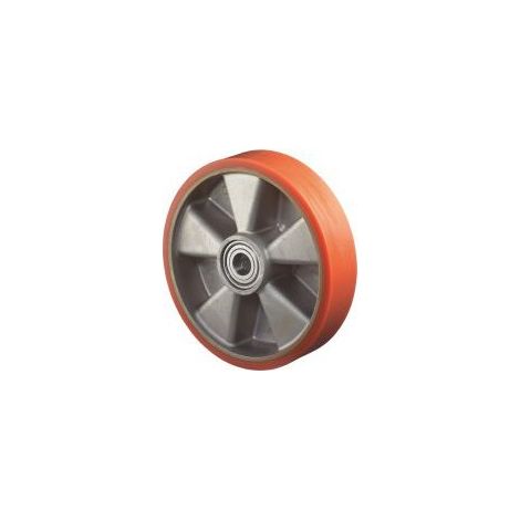 Rueda poliuretano 100mm Guss-Poli/Alu LG.K