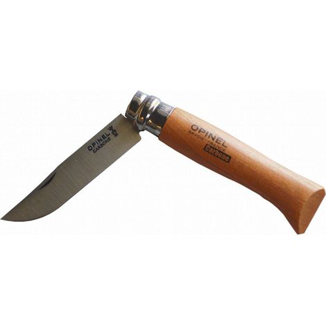 FPLUS navaja opinel carbono nº4 50mm. , CARACTERÍSTICAS TÉCNICAS :
Cuchillo plegable
Longitud de la hoja: 5 cm.
Se pliega y despliega rápidamente.
Bloqueando la cuchilla en la pos