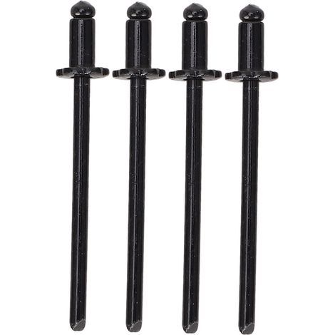 [Rivet] Clavette Rosette en Aluminium 4PCS Haute Résistance Anticorrosion Remplacement VIN DOOR TAG Noir (1/5)