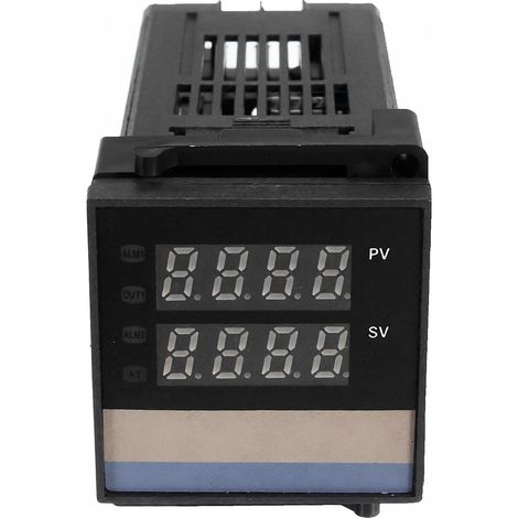 Régulateur de température PID REX-C100 avec écran LCD numérique + thermocouple de type K + relais statique (SSR) max. 40 A (1/5)
