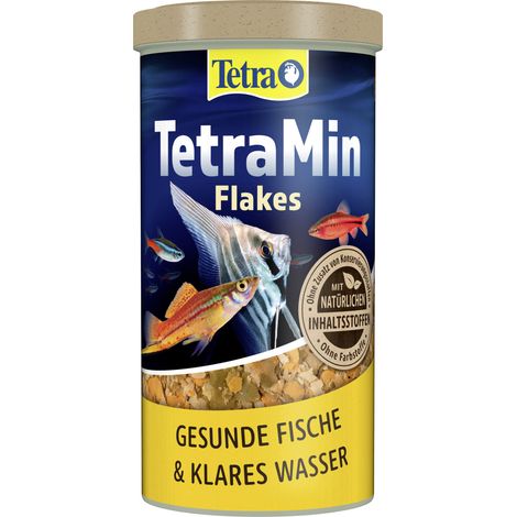 TetraMin Zierfischfutter Flakes 1 L Fischfutter (1/3)