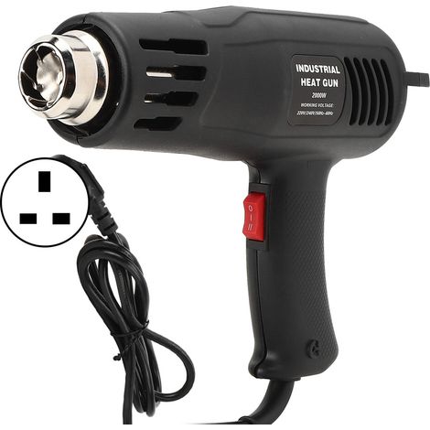 Pistolet à Air Chaud - 2000 W - Régulation de Température Constante - Poignée Ergonomique Antidérapante - Cordon 5 M - Support Inclus (1/5)