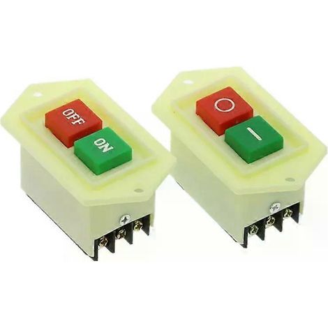 1 Stück LC3-5 LC3-10 Bohrmaschinenschalter AC 220/380V 10A E/A Ein/Aus Start Stopp Selbstverriegelnder Druckknopfschalter (1/4)