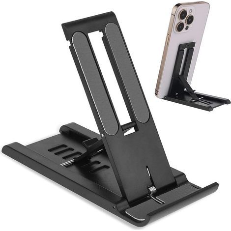 Support de téléphone de bureau pliable et réglable Cobee, compatible avec tous les téléphones portables, support pour liseuses et tablettes (1/4)