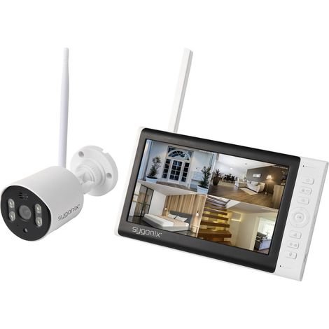Sygonix SY-7187100 Funk-Überwachungskamera-Set 4-Kanal mit 1 Kamera 1280 x 720 Pixel 2.4 GHz